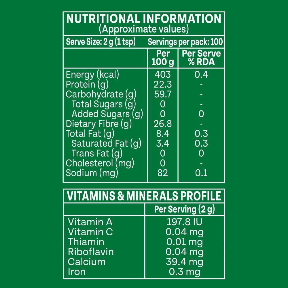 A TATA Product - Organic India Moringa Powder, Dietary Supplement, Superfood, Rich In Vitamins, Minerals & Amino Acids, For Immunity, Digestion & Energy, Gluten Free, Certified Organic, 200g, Pouch