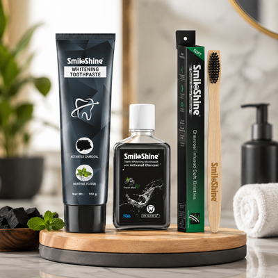 SmiloShine® Charcoal Oral Care Combo