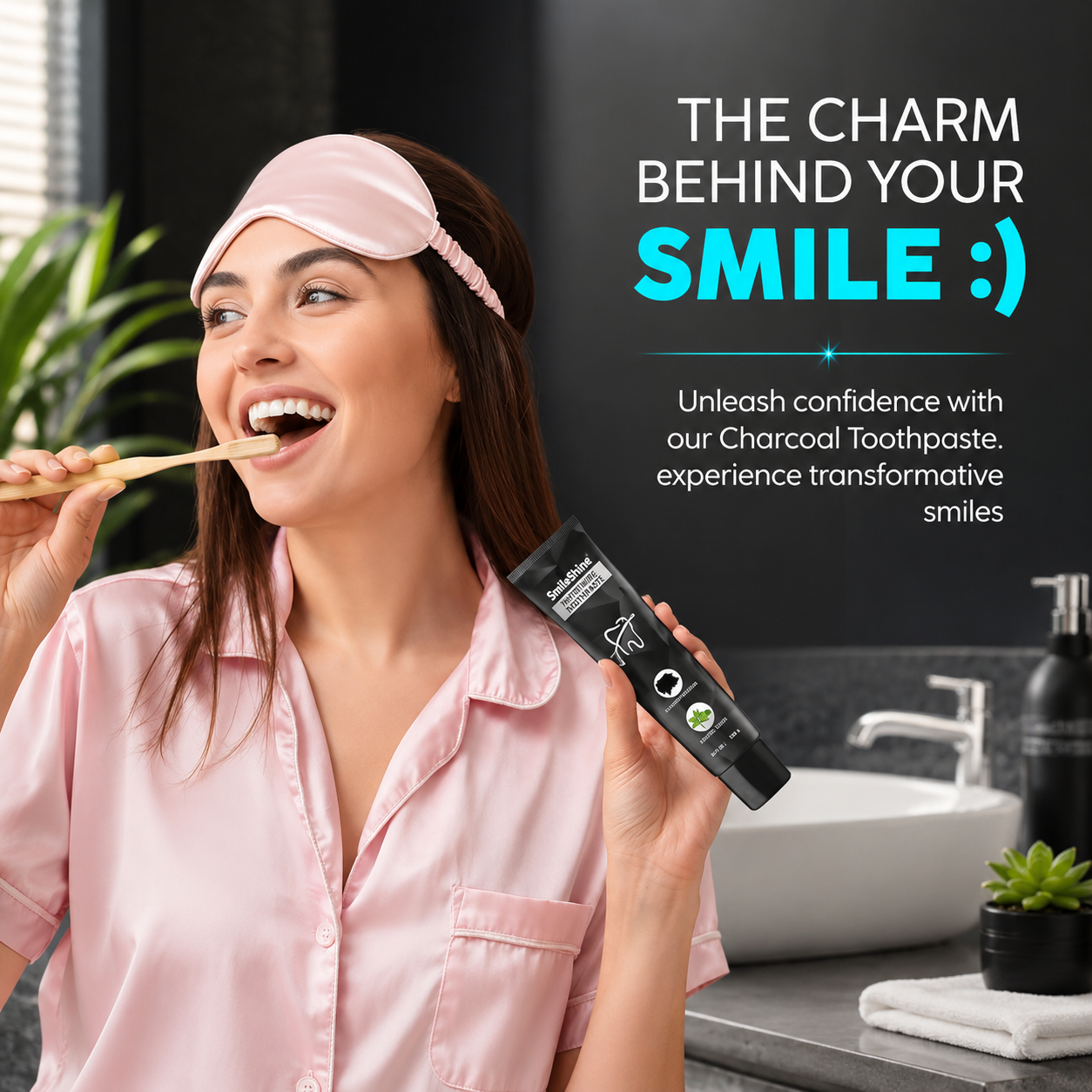 SmiloShine® Charcoal Oral Care Combo