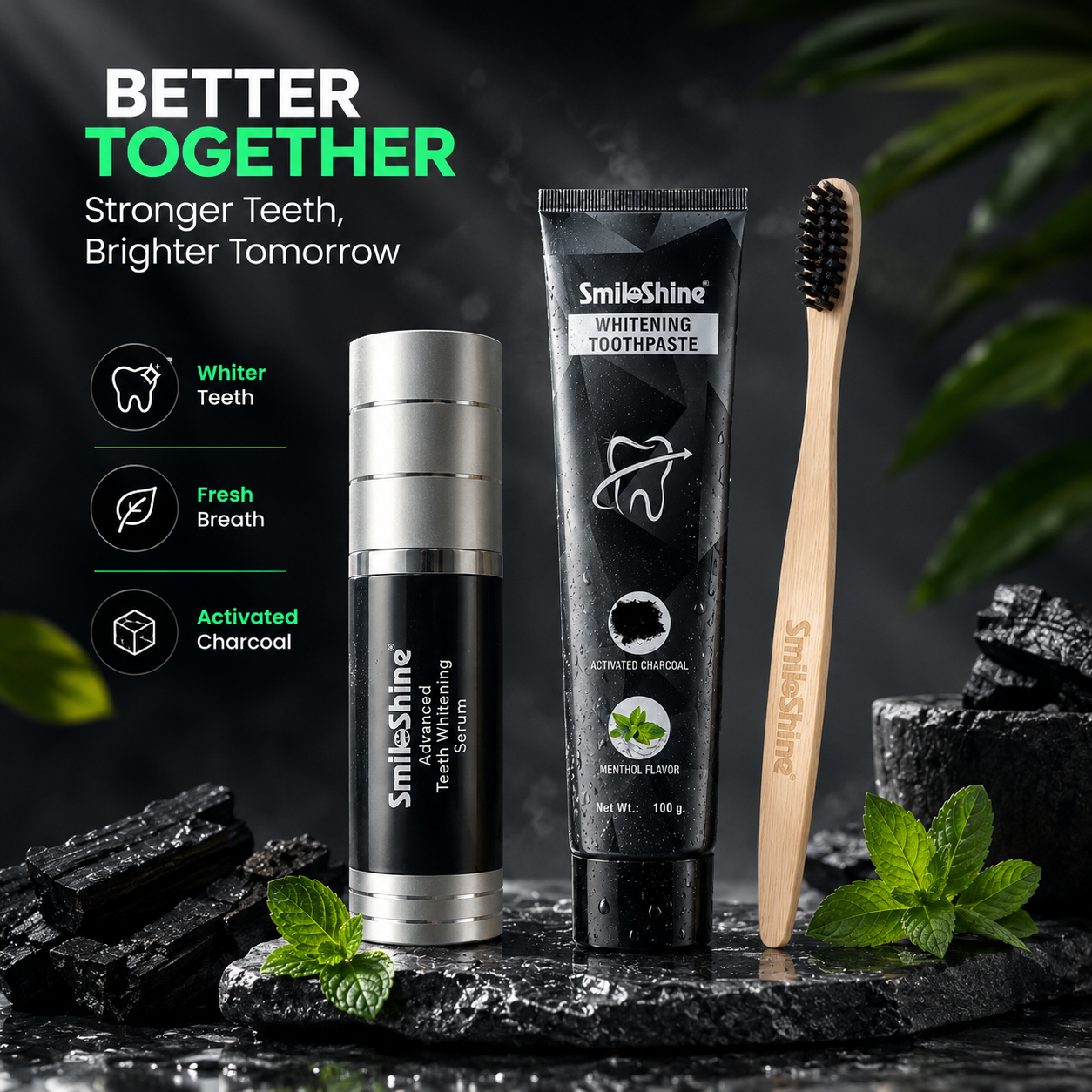 SmiloShine® Signature Teeth Whitening Ritual (3-in-1 Home Kit)